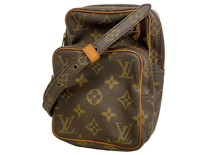 Borsa a tracolla Louis Vuitton Monogram Mini Amazon Marrone