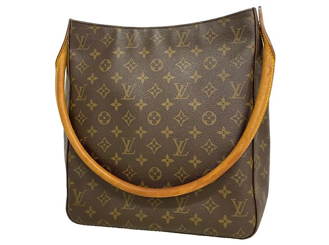 Borsa a tracolla Louis Vuitton Monogram Looping GM Marrone
