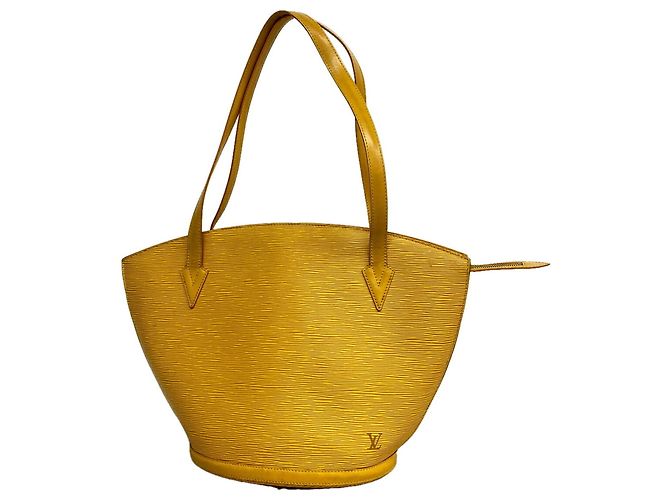 Borsa a tracolla Louis Vuitton Epi Saint Jacques Giallo