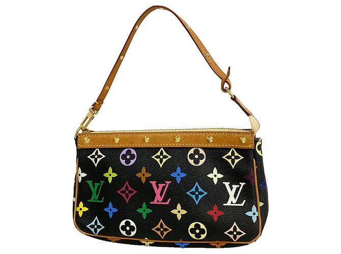 Louis Vuitton Monogram Multicolor Pochette Accessoires Nero