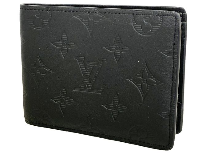 Louis Vuitton Monogram Shadow Bill Wallet Black