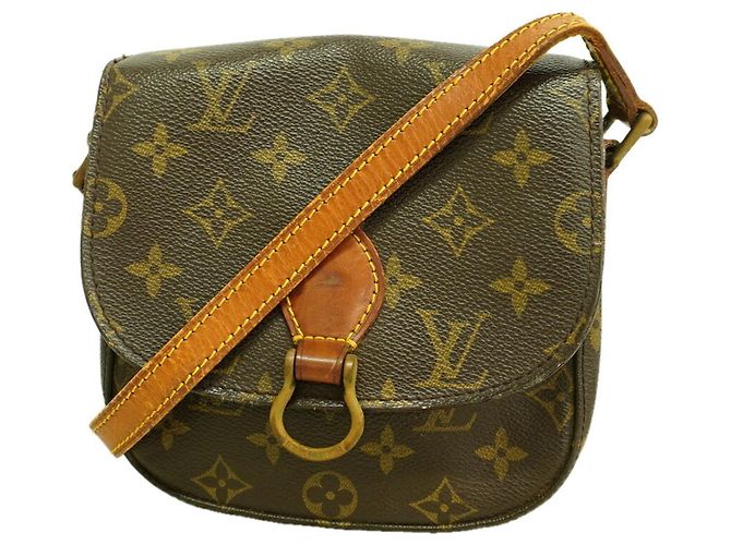 Borsa a tracolla Louis Vuitton Monogram Mini Saint Cloud Marrone