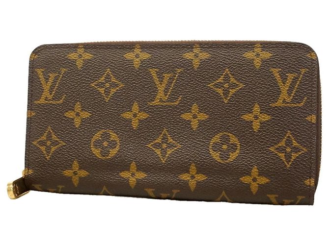 Cartera Zippy Monogram Louis Vuitton Castaño