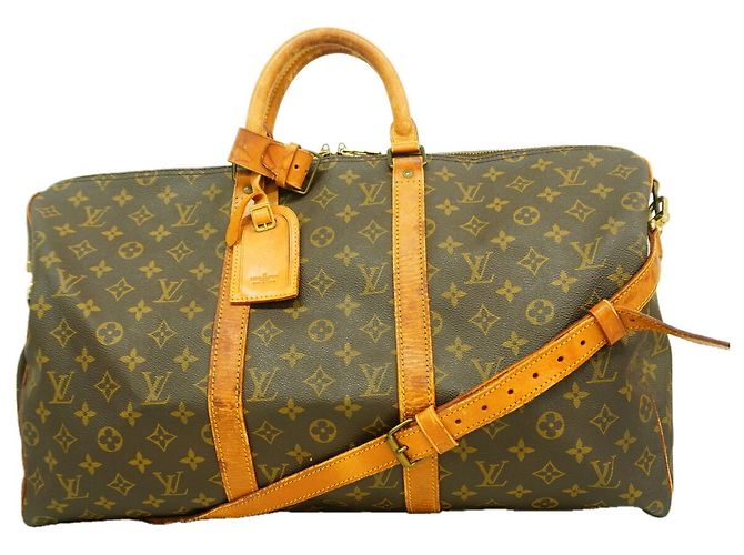 Keepall Bolsa Boston Louis Vuitton Marrom