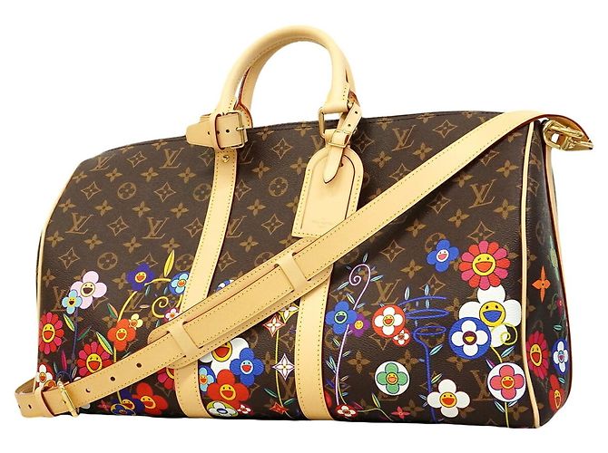 Louis Vuitton Boston Monogram Keepall Bandoulière 45 Marrone Multicolore