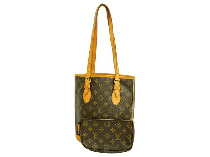 Saco Tote Louis Vuitton Monogram Bucket PM Marrom