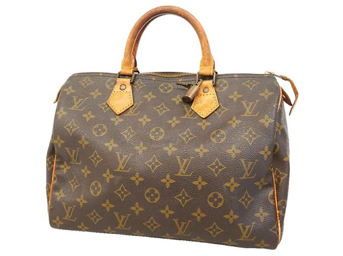 Borsa Louis Vuitton Monogram Speedy 30 Marrone