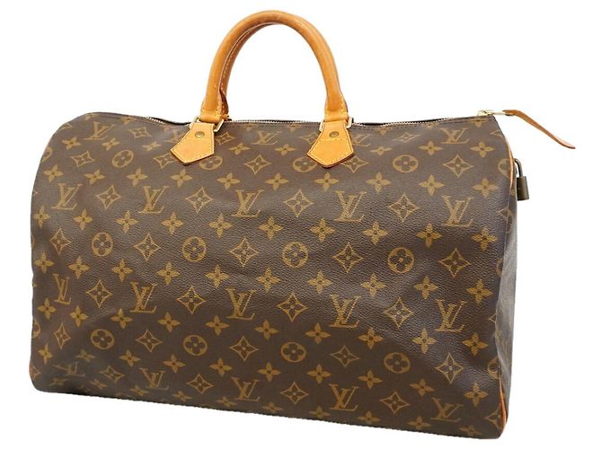 Bolso Louis Vuitton Monogram Speedy 40 Castaño