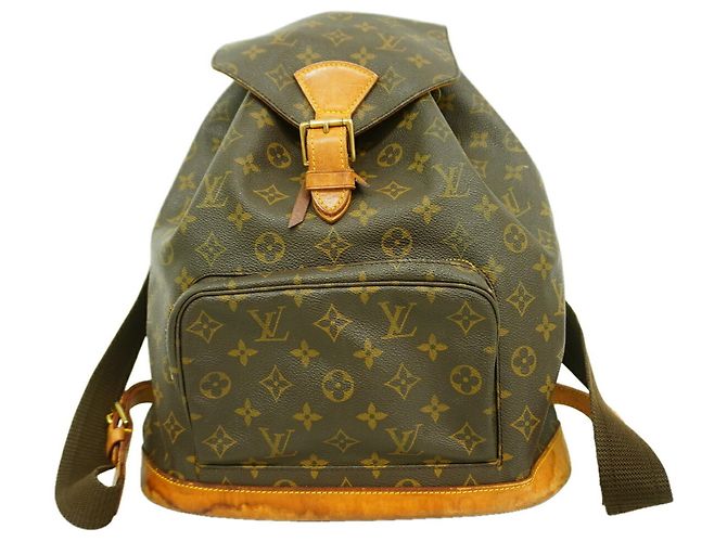 Louis Vuitton Monogram Montsouris GM Backpack M51135 Brown