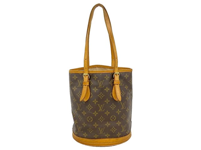 Saco Tote Louis Vuitton Monogram Bucket PM Marrom