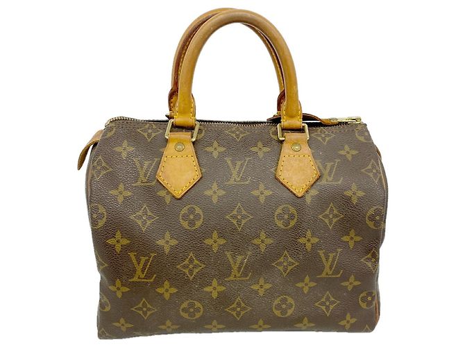 Borsa Louis Vuitton Monogram Speedy 25 Marrone
