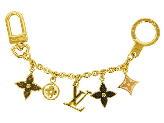 Louis Vuitton Monogram Bijou Sac Chaine Keychain Charm Multicolore D'oro