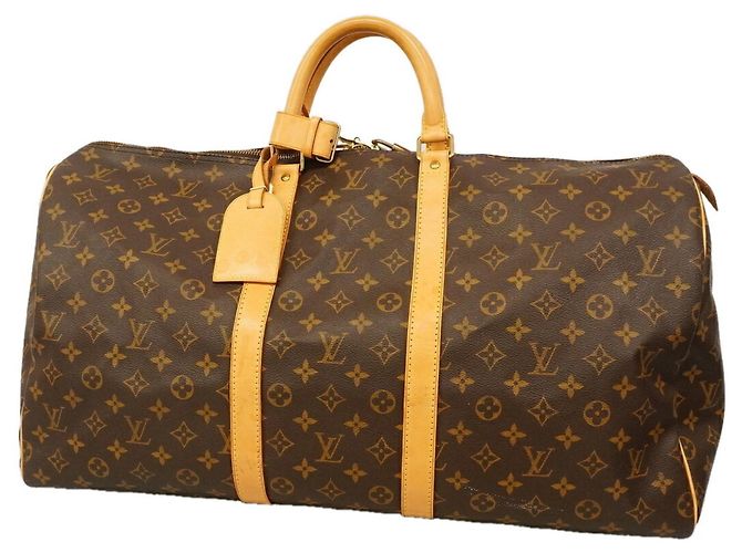 Louis Vuitton Boston Monogram Keepall 55 Marron