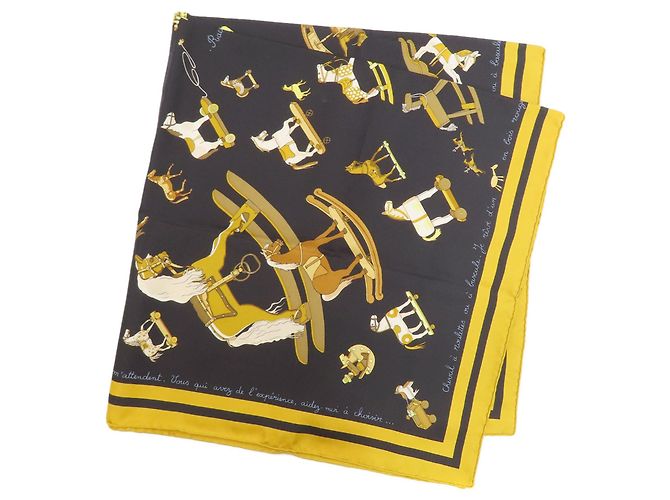 Hermès Pañuelo Hermes Carre 90 Negro