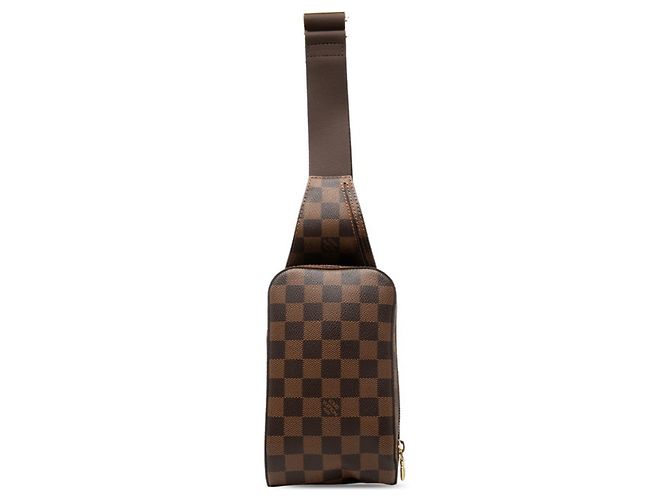 Borsa a tracolla Louis Vuitton Damier Geronimos Marrone