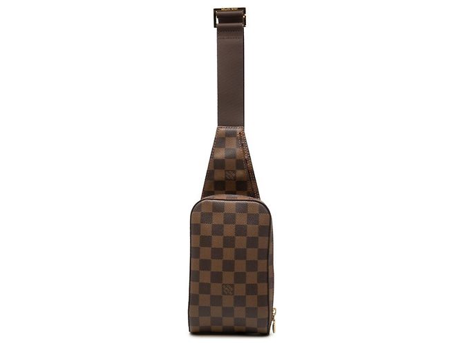 Borsa a tracolla Louis Vuitton Damier Geronimos Marrone