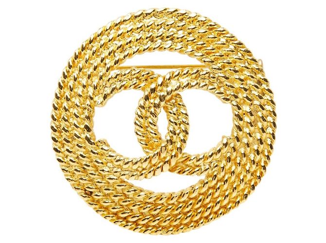 Spilla Chanel Vintage Coco Mark D'oro