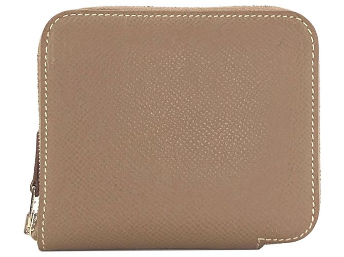 Hermès Hermes Etoupe Gray Bi-fold Geldbörse Taupe