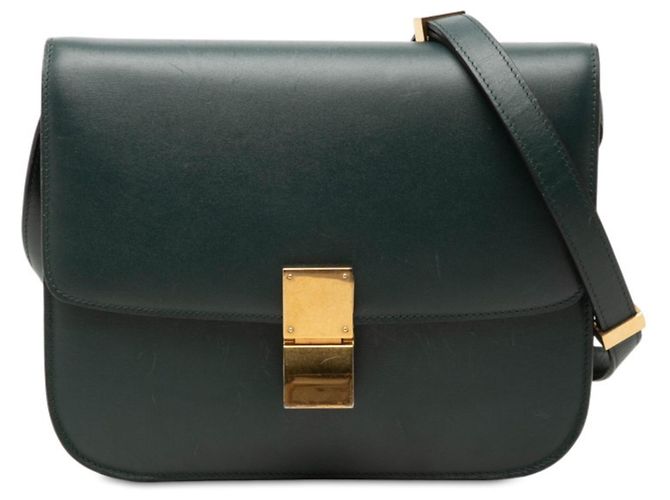 Céline Celine Classic Box Medium Crossbody Shoulder Bag Verde