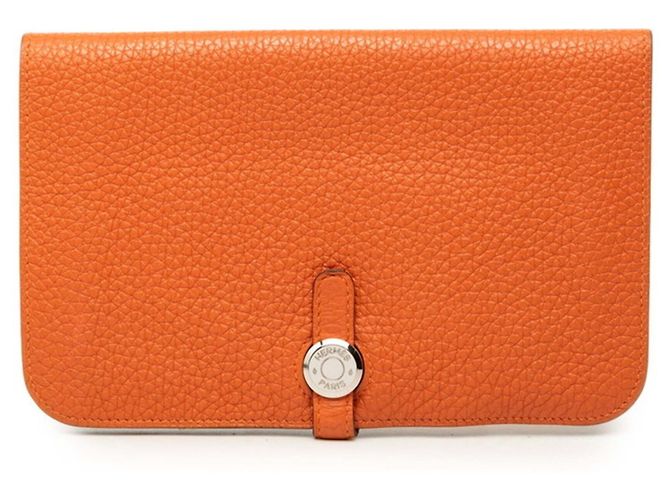 Hermès Cartera larga Hermes Dogon Duo Naranja