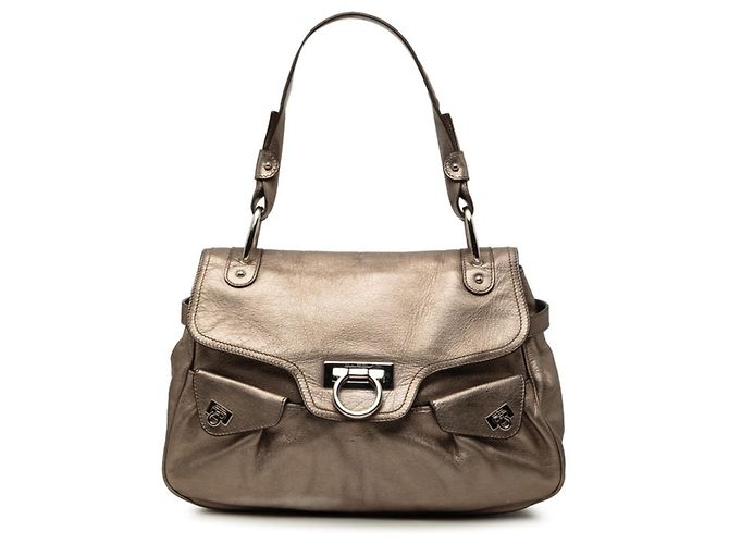 Borsa Salvatore Ferragamo Gancini D'oro