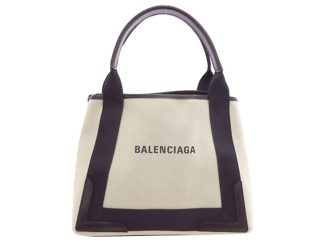 Everyday Borsa Balenciaga Cabas Navy Nero Bianco