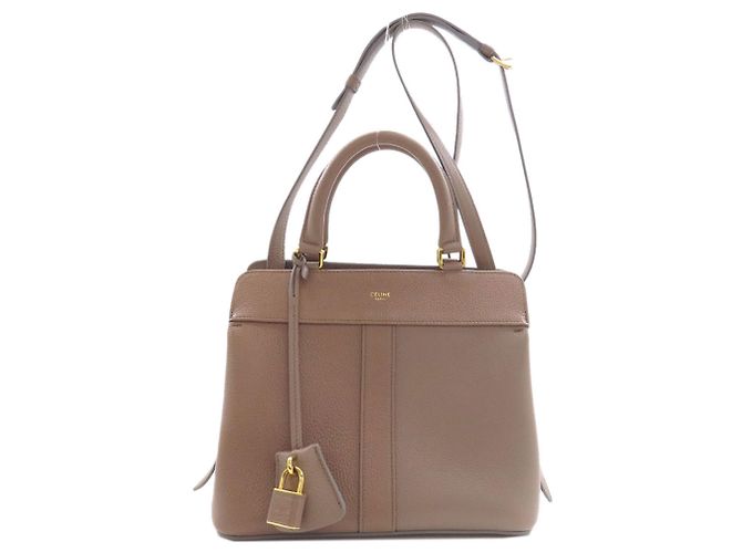 Céline Borsa 2-Way Celine Cabas de France Marrone