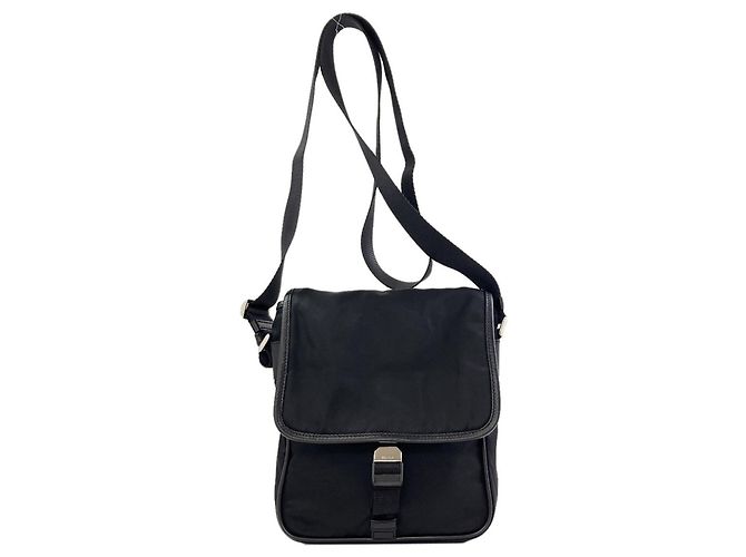 Borsa a tracolla lunga Prada Nero