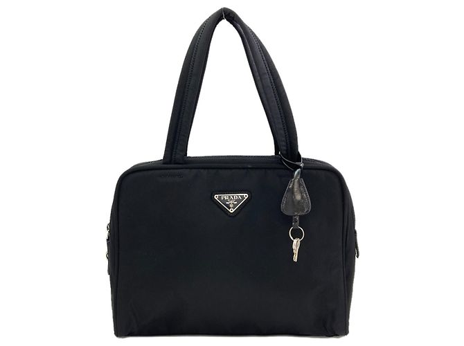 Borsa Prada B8495 Logo Hardware Nero