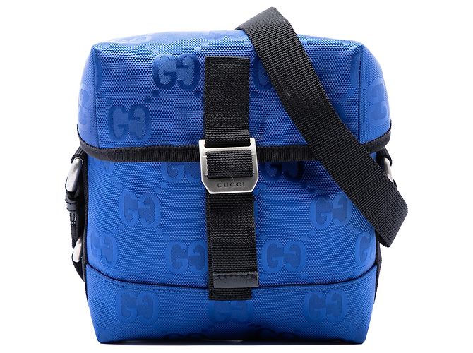 Sac messager Gucci Blue Off The Grid GG Econyl Bleu