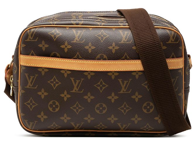 Louis Vuitton Brown Monogram Reporter PM Marron