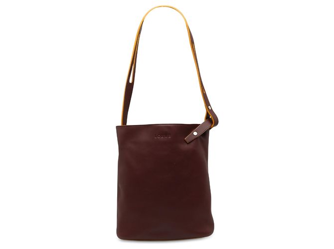 Borsa a tracolla LOEWE in pelle rossa Rosso Bordò