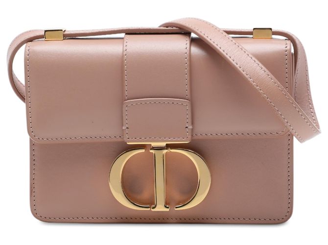 Dior 30 Montaigne Flap em couro marrom Carne