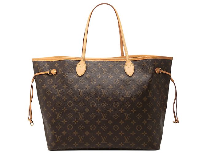 Louis Vuitton Brown Monogram Neverfull GM Marron