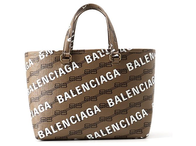 Borsa Balenciaga Signature BB Monogram Small Marrone