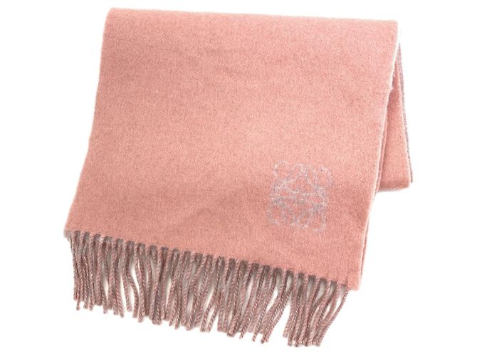 Loewe Anagram Schal Schwarz Wolle Angora
