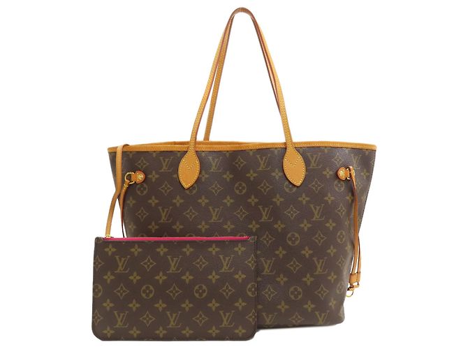Bolso Tote Louis Vuitton Neverfull MM Rosa Monograma