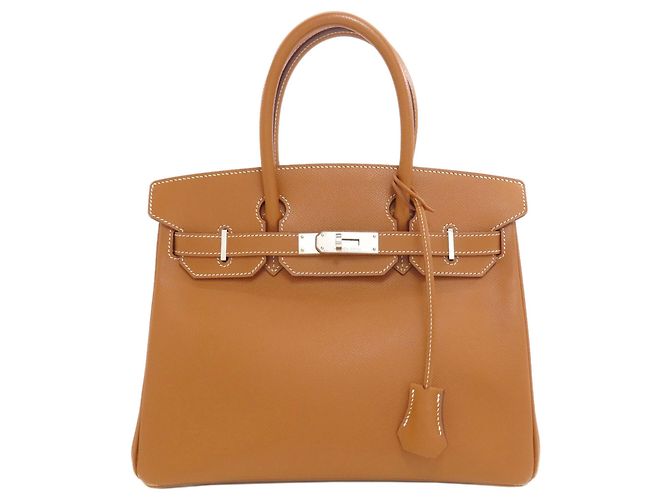 Hermès Bolsa Hermes Birkin 30 em Gold Dourado