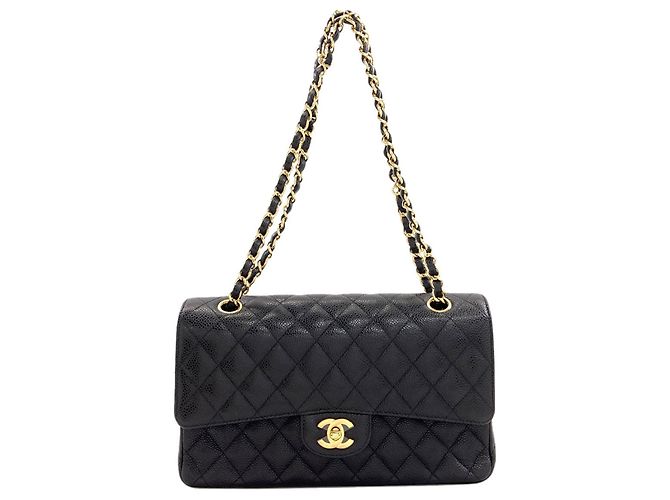 Borsa a tracolla Chanel Matelassé Double Flap Nero