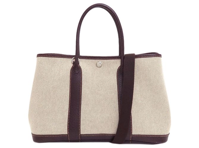 Hermès Borsa Hermes Garden Party TPM Marrone