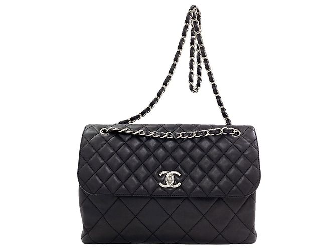 Sac à épaule Chanel Matelassé Coco Mark Noir