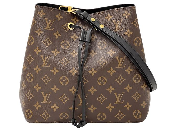 Néonoé Sac à main Louis Vuitton Neo Noe MM Marron Noir Blanc Monogramme
