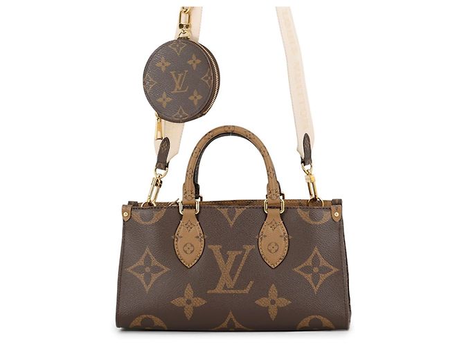 Bolsa Louis Vuitton Monogram Reverse Giant OnTheGo EW Vermelho