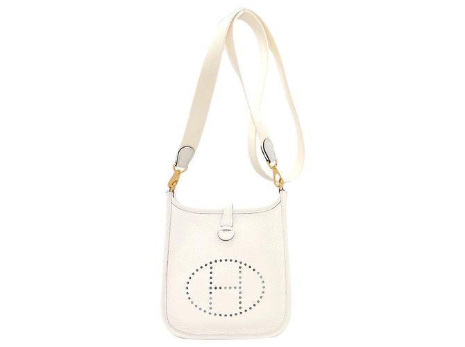 Hermès Bolso de hombro Hermes Evelyne TPM Blanco