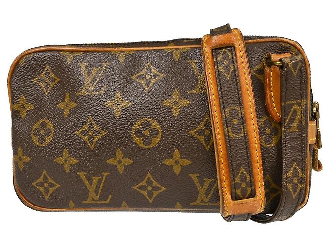 Louis Vuitton Marly Monogram MM Castaño