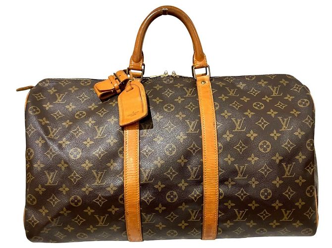 Louis Vuitton Keepall 50 Boston Bag Marron Monogramme
