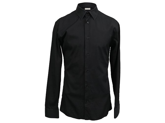 Camicia a maniche lunghe Dior in cotone nero