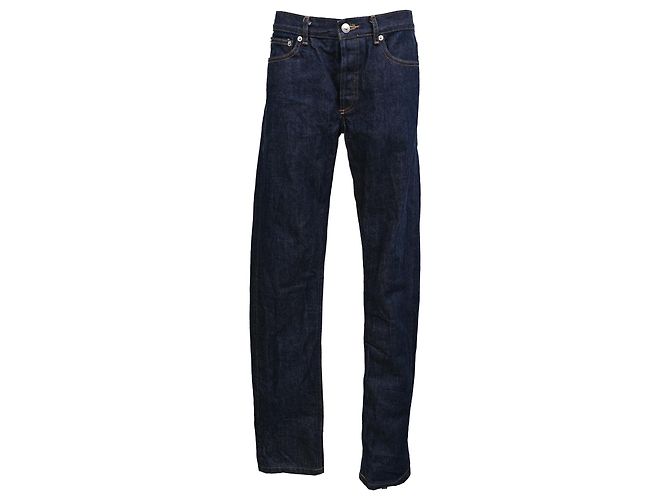 Apc Jeans A.P.C. Raw Straight Leg em algodão Denim Blue Azul