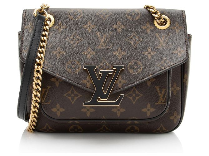 Bolsa de Ombro Passy em Canvas Monogram Louis Vuitton Preto