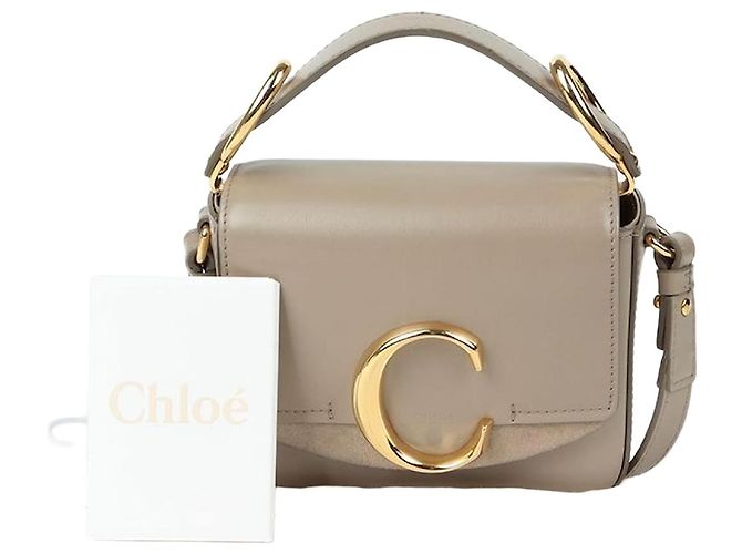 Chloé Mini Borsa a Tracolla Tote Bianco 
